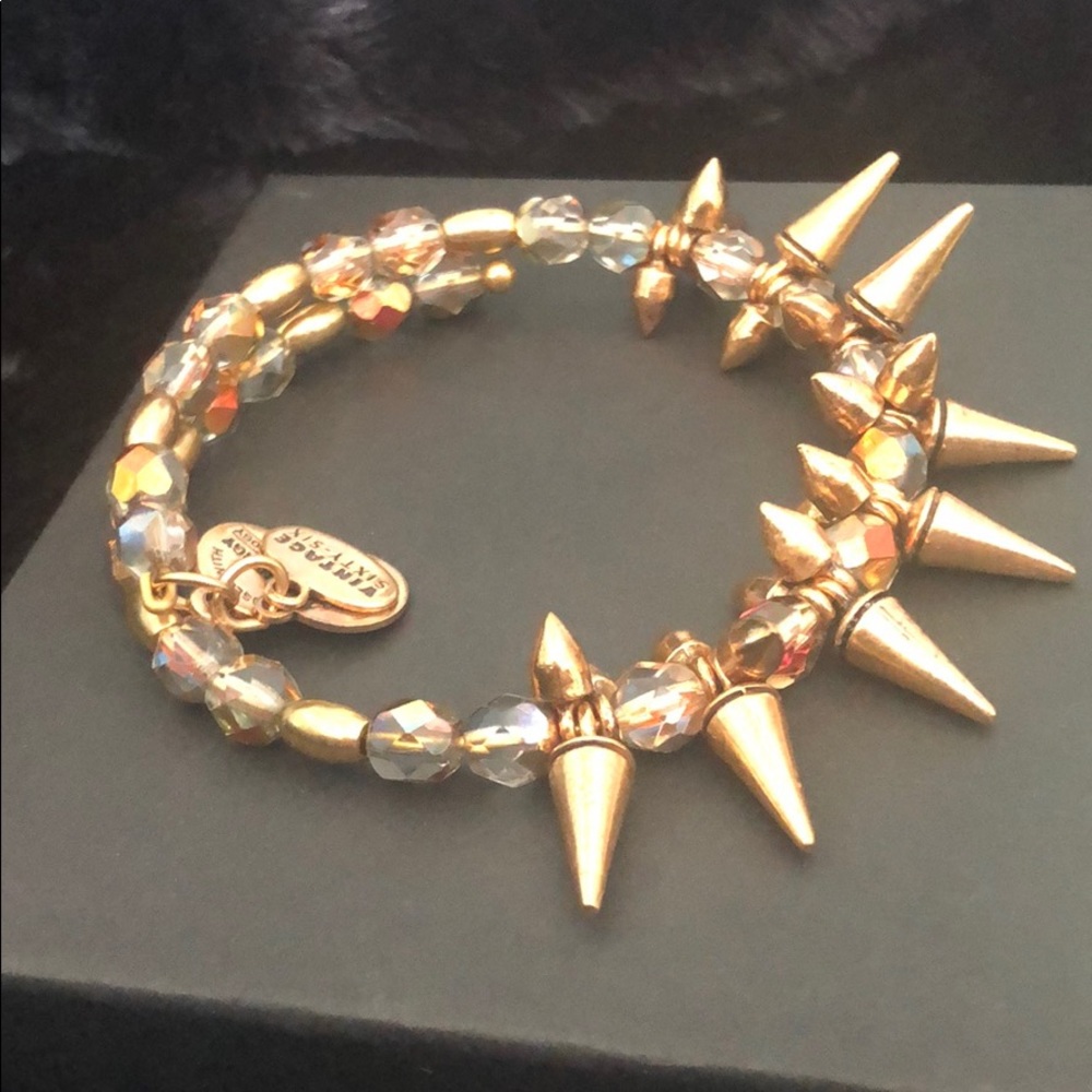 Alex And Ani - Vintage 66 Spike Bangle - Picture 2 of 3